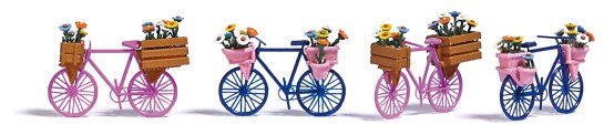 Preview: BUSCH 1820 H0 Blumen-Fahrräder 